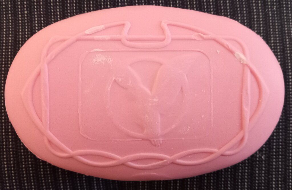 Parrot Botanicals Rose Soap Bar Open Top View